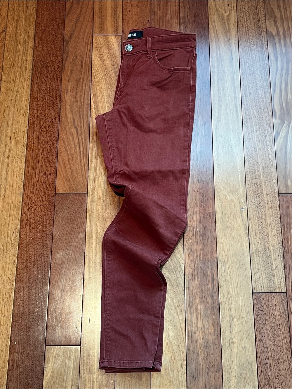 Express Burnt Orange Skinny Casual Pants